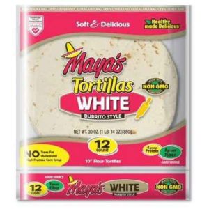 Chef's Quality - 12" White Flour Soft Tortillas or Wraps - 12ct Pack