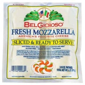 BelGioioso - Pre-Sliced Fresh Mozzarella Log - 2 lb pkgs