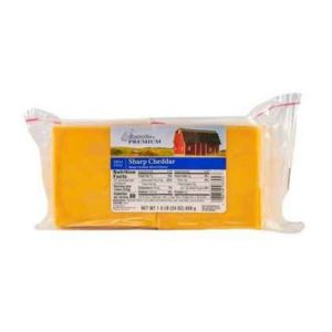 Wisconsin Premium - Sliced Sharp Yellow Cheddar - 1.5 lb