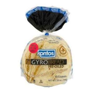Kontos - 7" Gyro Bread - 10 ct