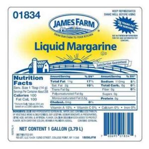 James Farm - Liquid Margarine - 1 GAL