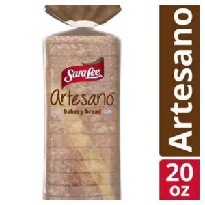 Sara Lee - Original Artesano Bakery Bread, Thick Slices & Soft Texture - 20 oz