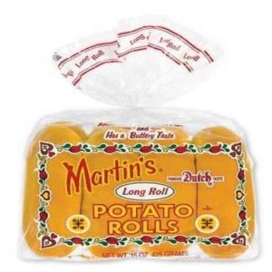 Martin's - Long Potato Roll - 8ct Pack