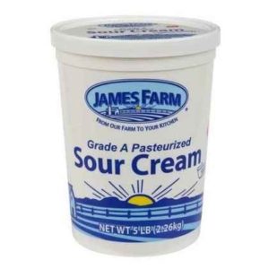 James Farm - Natural Sour Cream - 5 lbs