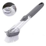 8.5" Pot Brush with White Nylon Bristles