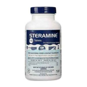 Steramine 1-G Sanitizing Tablets - 150 ct