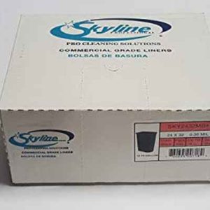 Skyline - 12-16 Gallon Can Liners, 24x32, Black, .35Mil - 500/cs