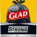 Glad - 30 Gallon, Black Quick Tie Trash Liner Bags - 100 ct
