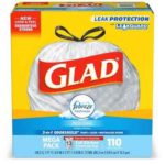 Glad - Force flex odor sheild trash bags 13gallon - 110 ct