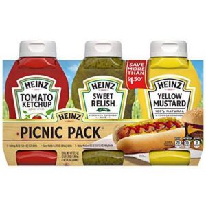 Heinz - Picnic Pack (Ketchup, Sweet Relish & Mustard) - 3pk