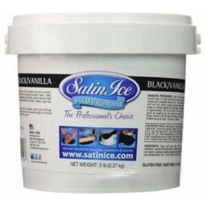 Satin Ice - Black Vanilla Fondant - 5 lbs
