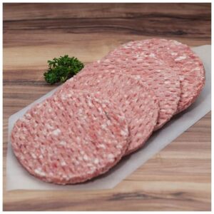 Frozen Jemm Burger - Frozen Deluxe Beef Patties Chopped Steak - 4:1 (4 oz) - 4 lbs