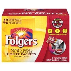 Folger's - Classic Roast Ground Coffee Packets - 42/1.2 oz packets