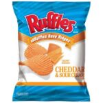 Ruffle's - Ridged Cheddar Cheese & Sour Cream Potato Chips - 1.0 oz/50 ct