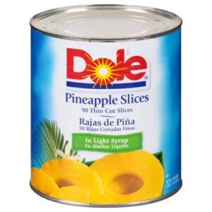 Dole - Sliced Pineapples in Light Syrup - #10 cans
