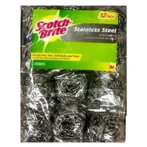 Scotch-Brite - Stainless Steel Scrubber - 12 ct