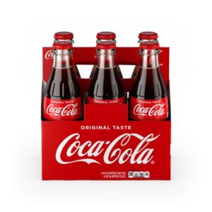 Coca-Cola Glass Bottles, 8 fl oz, 6 Pack, 4 Sets