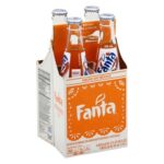 Fanta Orange Mexico Glass Bottles, 355 mL, 4 Pack, 6 Sets