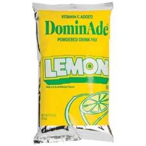 DominAde Drink Mix- Lemon- 12/21.6 oz pouch