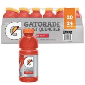 Gatorade - Fruit Punch- 24/20 oz plastic bottles