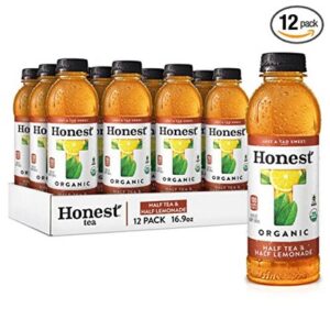 Honest Tea Half Tea & Half Lemonade Bottles, 16.9 fl oz, 12 Pack