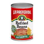 La Preferida Smooth Refried Beans with Lard - #10 cans