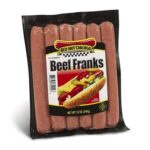 Red Hot Chicago - Skinless Beef Franks - 6 inch, 10:1 (1.6 oz each), 10 lbs