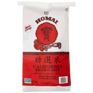 Homai- Calrose Brown Rice - 25 lb Bag