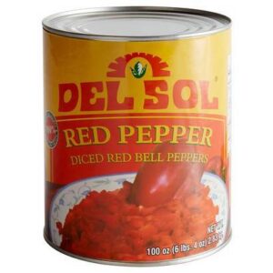 Del Sol - Diced Red Bell peppers - #10 Can