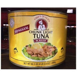 Chef's Quality - Tonggol Chunk Light Tuna in Water - 66.5 oz Can