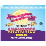 Supremo Italiano - Anchovies in Soy Oil - 28 oz