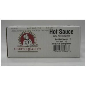 Chef's Quality - Hot Sauce Packets, 5.5 grams - 200 ct Box