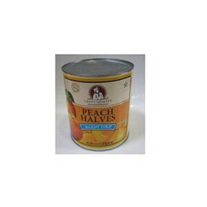 Chef's Quality - Peach Halves in Light Syrup - #10 cans