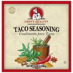 Chef's Quality - Taco Seasoning - 7 lbs