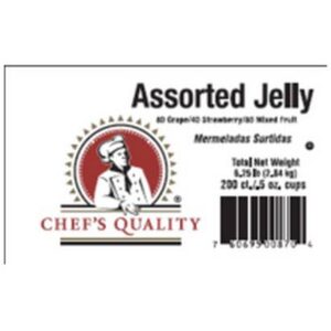 Chef's Quality - Jelly Assortment - 0.5 oz cups / 200 ct