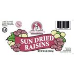 Chef's Quality - Black Seedless Raisins - 30 lbs