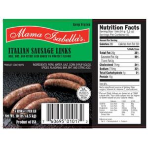 Mama Isabella's - Italian Sausage Links - 10 Lb