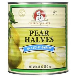 Chef's Quality - Pear Halves in Light Syrup - #10 cans