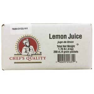 Chef's Quality - Lemon Juice - 200/4gram Packets