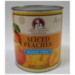 Chef's Quality - Sliced Peaches in Light Syrup - #10 cans