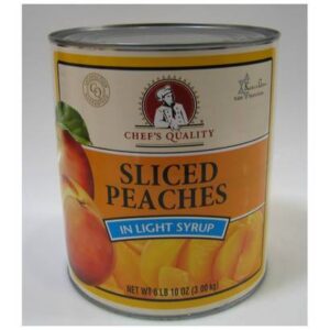 Chef's Quality - Sliced Peaches in Light Syrup - #10 cans