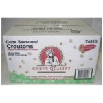 Chef's Quality - Seasoned Croutons - 4/2.5 lb Bag