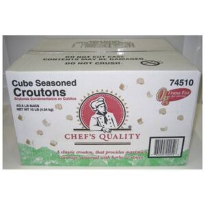 Chef's Quality - Seasoned Croutons - 4/2.5 lb Bag