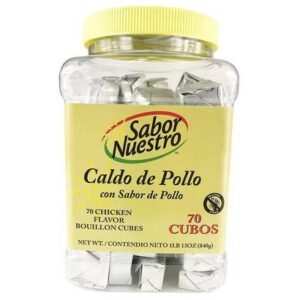 Sabor Nuestro - Chicken Flavor Bouillon Cubes - 70 ct Jar