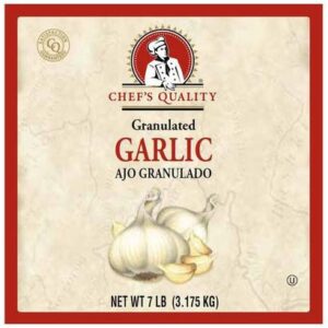 Chef's Quality - Granulated Garlic - 7 lbs
