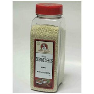 Chef's Quality - Hulled Sesame Seeds - 18 oz Jar