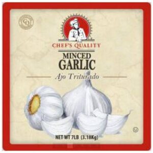Chef's Quality - Minced Garlic - 7 lb Jar