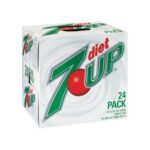 Diet 7-Up, 12 oz cans, 24 pack