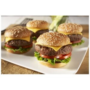 Frozen Angus Beef Burgers - 4:1 (4 oz each) - 10 lbs