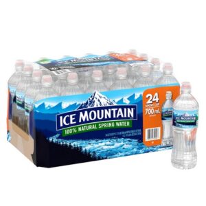 Ice Mountain- Natural Spring Water with Flip cap - 24/23.6 oz bottles